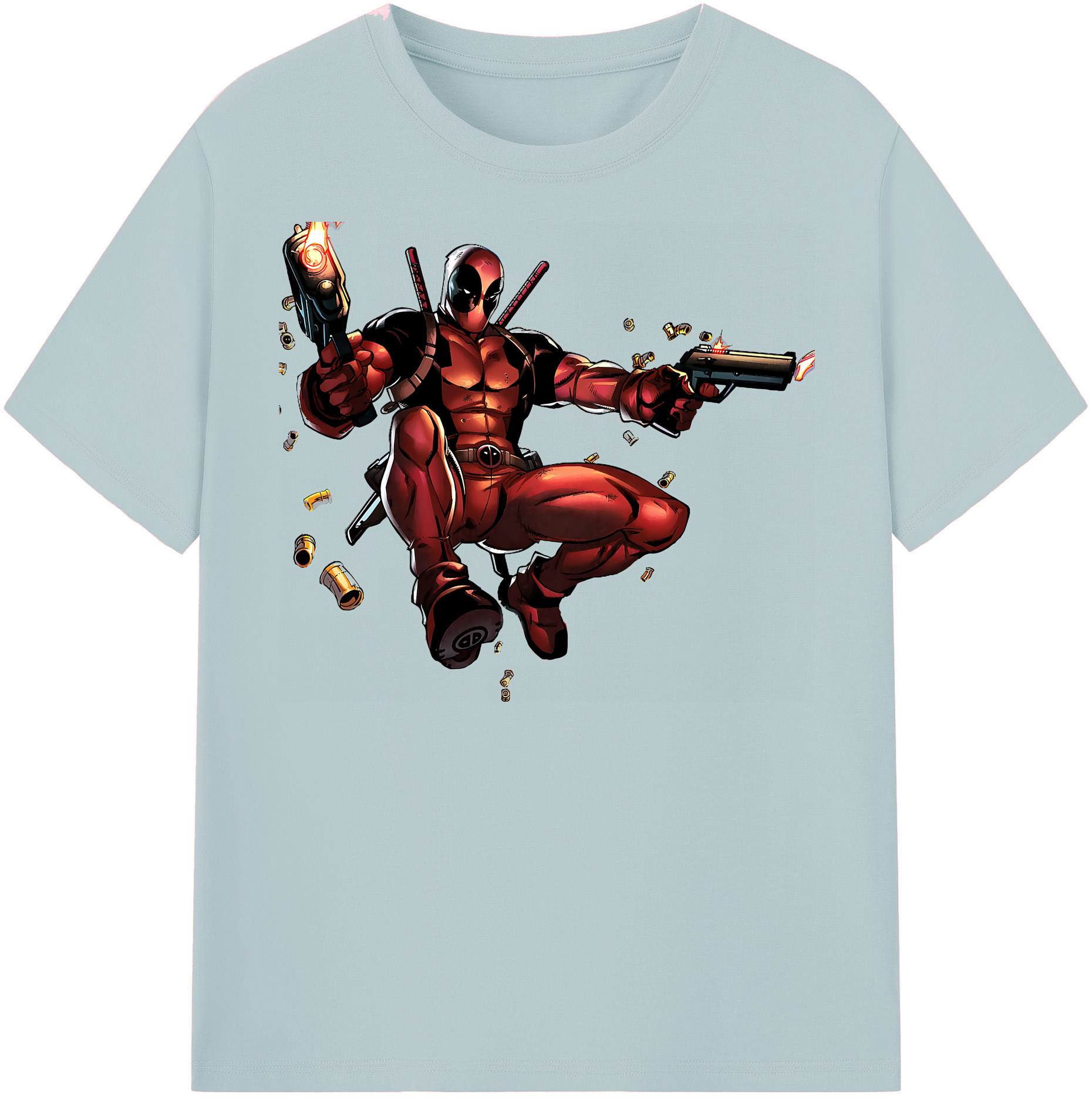 （画像用） Deadpool デッドプール 綿100％半袖Tシャツ（フロントプリント）
